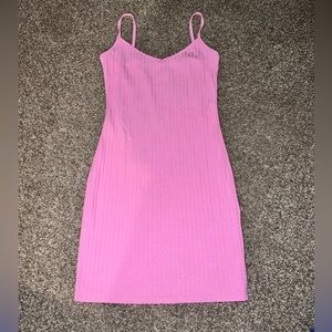 Hot pink tight dress